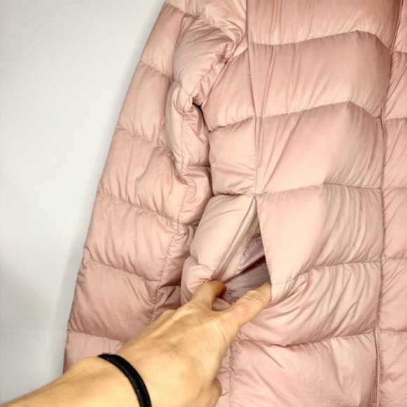 Uniqlo Women's Blush Pink Ultra Light Down Puffer Jacket Packable Size Large - Picture 4 of 8